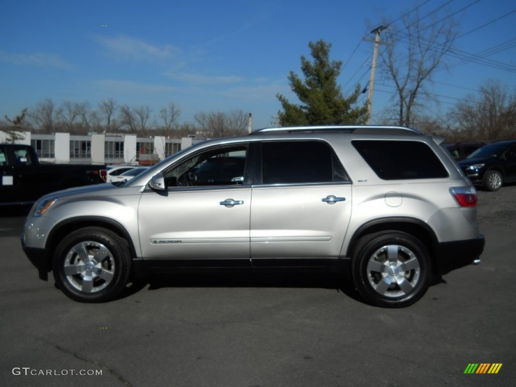 2008 Acadia SLT AWD - Platinum Ice Tricoat / Brick photo #2