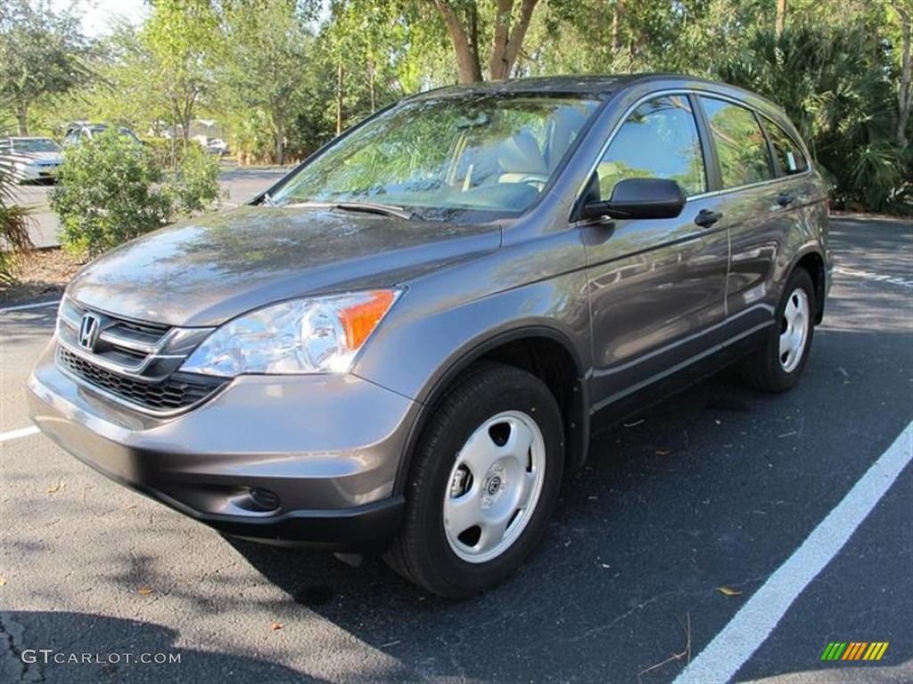 2010 CR-V LX - Polished Metal Metallic / Ivory photo #4