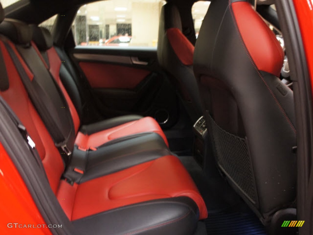 Black/Red Interior 2010 Audi S4 3.0 quattro Sedan Photo #57441539