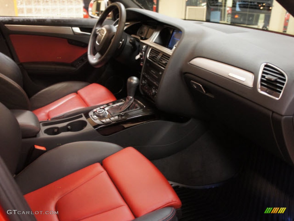 2010 Audi S4 3.0 quattro Sedan Black/Red Dashboard Photo #57441544