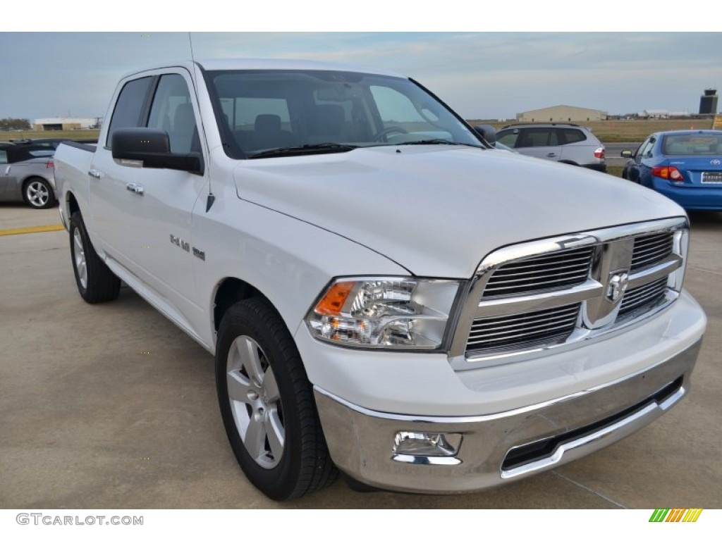 2010 Ram 1500 Big Horn Crew Cab - Stone White / Dark Slate/Medium Graystone photo #9