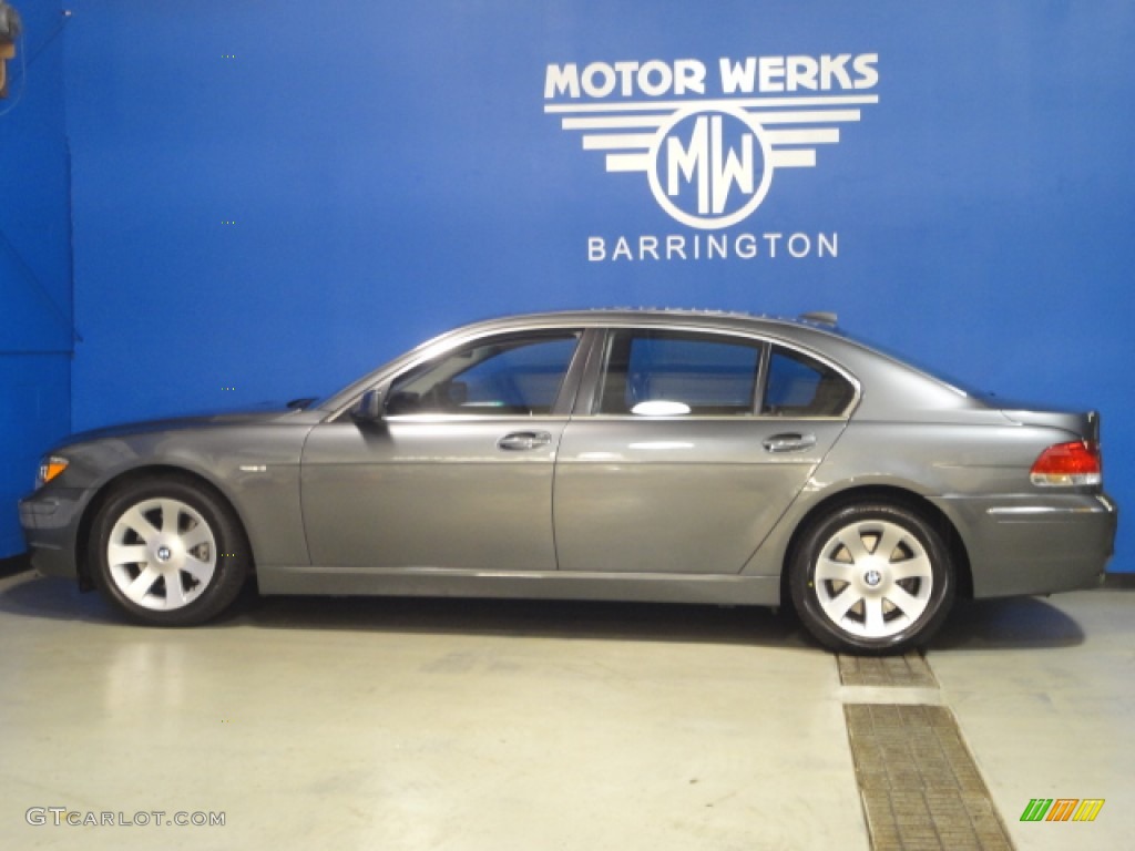 2006 7 Series 750Li Sedan - Sterling Grey Metallic / Black/Black photo #5