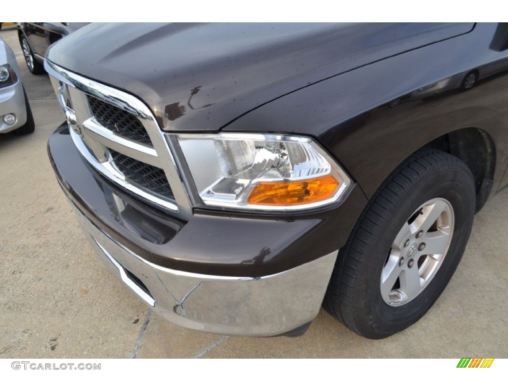 2011 Ram 1500 SLT Quad Cab - Rugged Brown Pearl / Dark Slate Gray/Medium Graystone photo #10