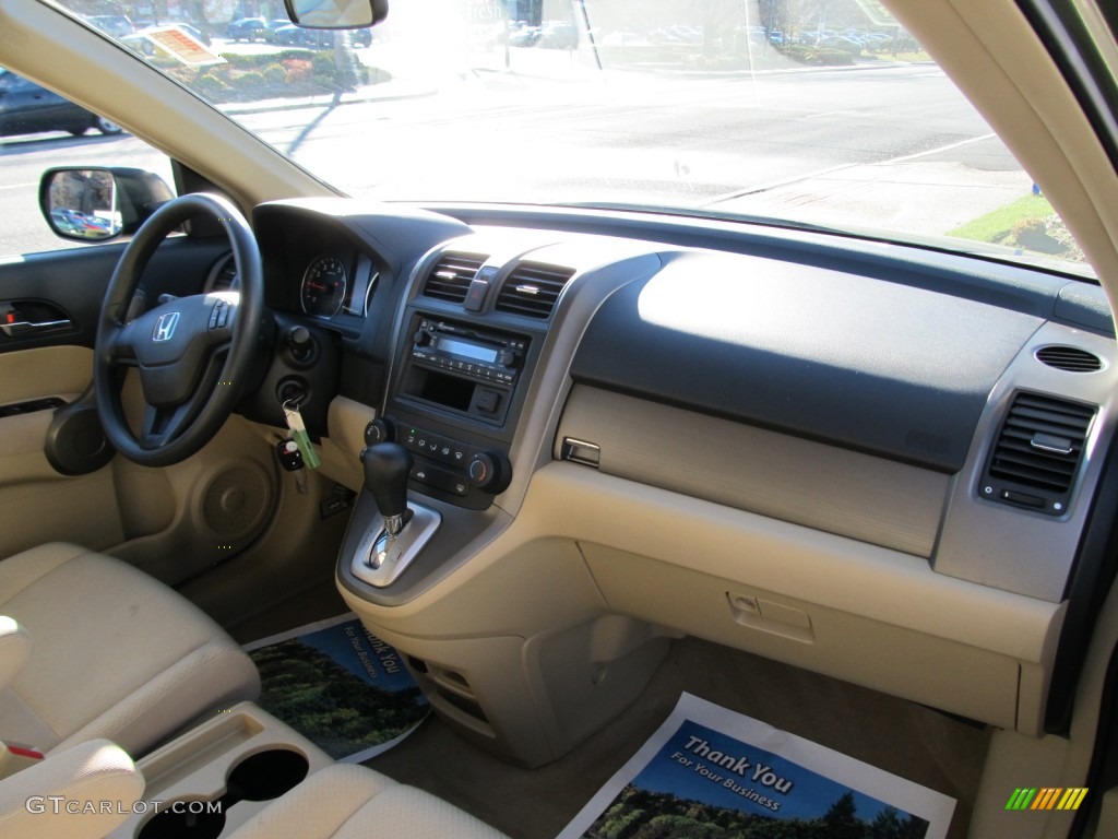 2009 CR-V LX 4WD - Green Tea Metallic / Ivory photo #12