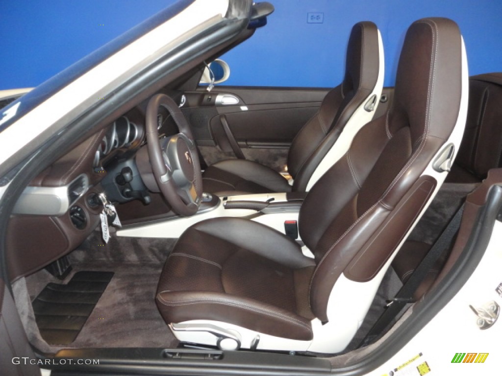 Cocoa Natural Leather Interior 2009 Porsche 911 Carrera S Cabriolet Photo #57444233