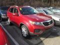 2011 Spicy Red Kia Sorento LX V6 AWD  photo #1