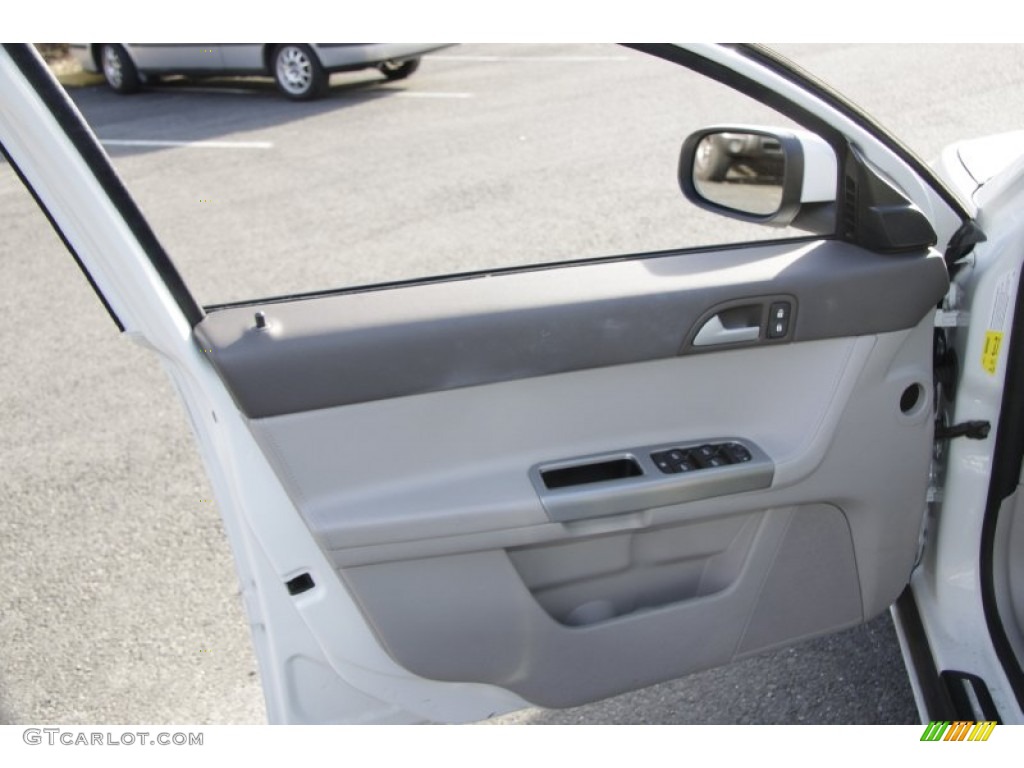 2008 Volvo S40 T5 AWD Umbra Brown/Quartz Beige Door Panel Photo #57445477