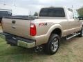 2012 Pale Adobe Metallic Ford F250 Super Duty Lariat Crew Cab 4x4  photo #6