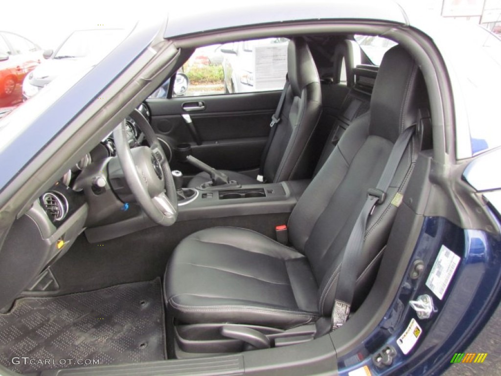 Black Interior 2008 Mazda MX-5 Miata Grand Touring Hardtop Roadster Photo #57447550