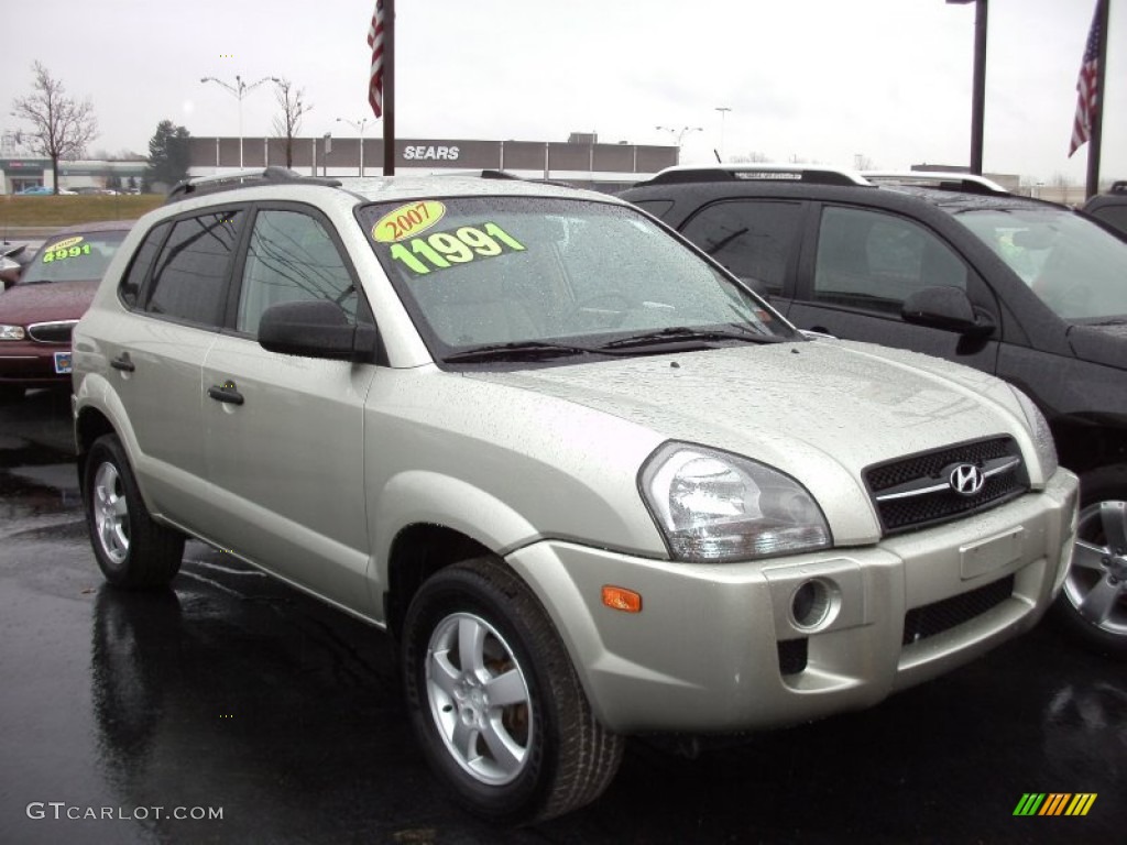 2007 Tucson GLS - Platinum Metallic / Beige photo #1