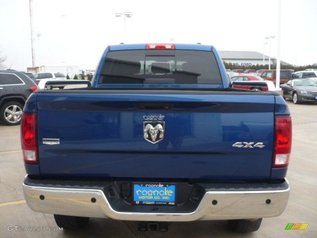 2011 Ram 2500 HD Laramie Mega Cab 4x4 - Deep Water Blue Pearl / Dark Slate photo #4