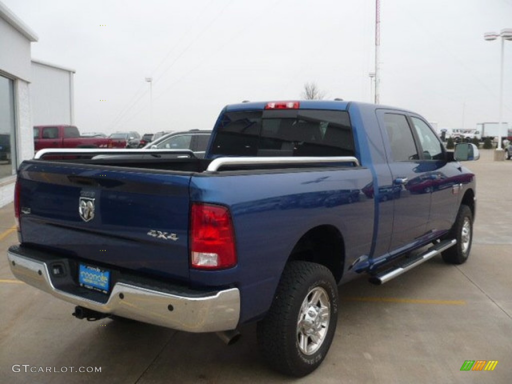 2011 Ram 2500 HD Laramie Mega Cab 4x4 - Deep Water Blue Pearl / Dark Slate photo #9