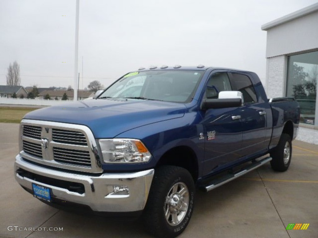 2011 Ram 2500 HD Laramie Mega Cab 4x4 - Deep Water Blue Pearl / Dark Slate photo #10