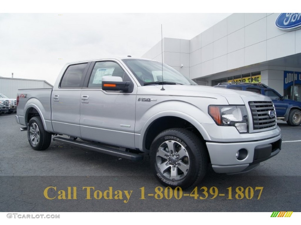 2012 F150 FX2 SuperCrew - Ingot Silver Metallic / Black photo #1