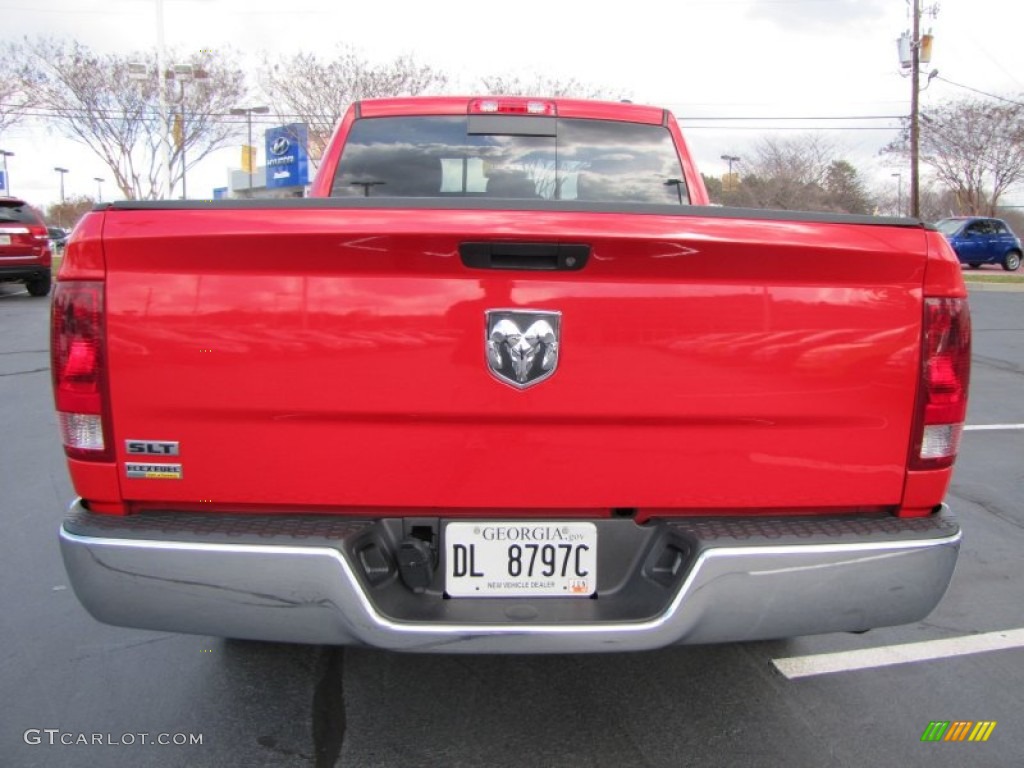 2011 Ram 1500 SLT Quad Cab - Flame Red / Dark Slate Gray/Medium Graystone photo #4