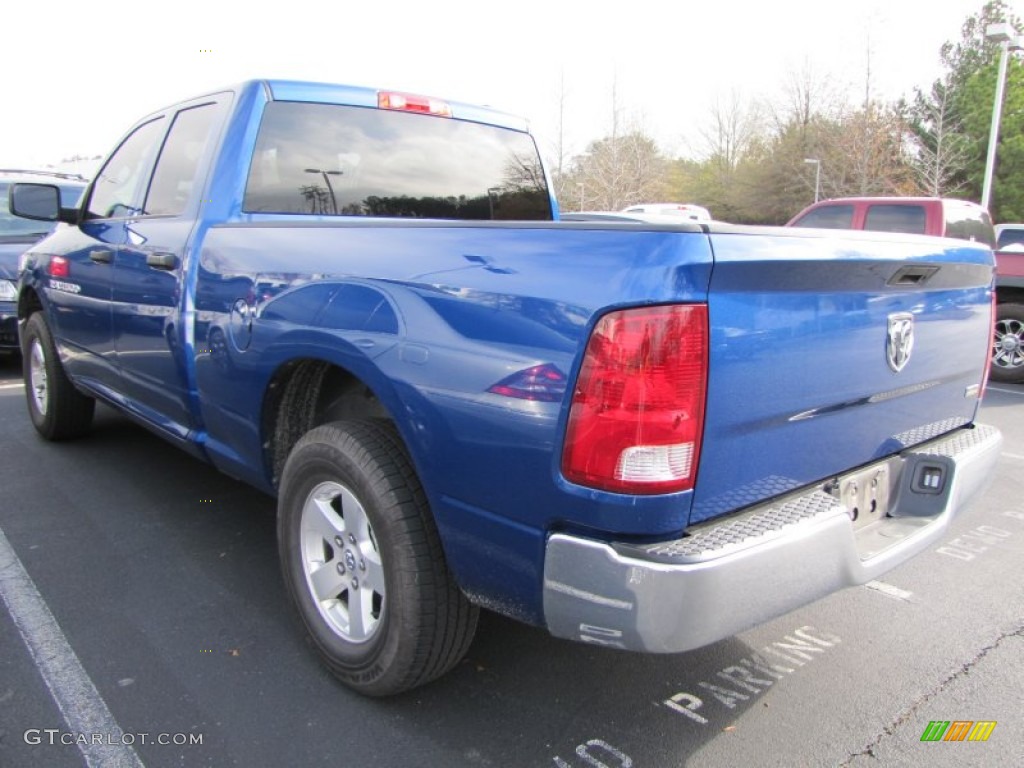 2011 Ram 1500 ST Quad Cab - Deep Water Blue Pearl / Dark Slate Gray/Medium Graystone photo #2