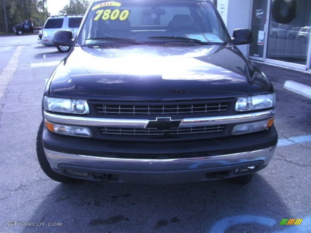 2000 Silverado 2500 LT Extended Cab 4x4 - Onyx Black / Medium Gray photo #3