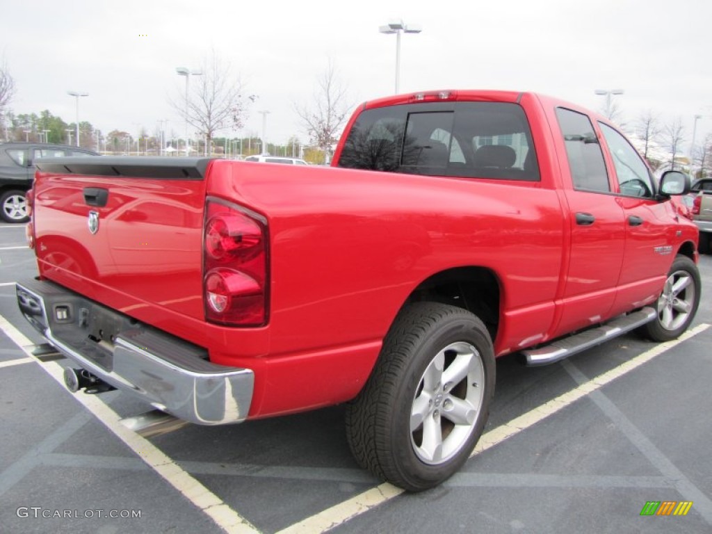 2007 Ram 1500 ST Quad Cab - Flame Red / Medium Slate Gray photo #3