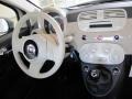2012 Fiat 500 Tessuto Marrone/Avorio (Brown/Ivory) Interior Steering Wheel Photo