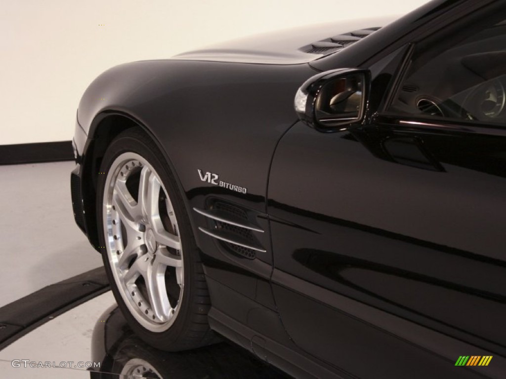 2005 SL 65 AMG Roadster - Black / Charcoal photo #41