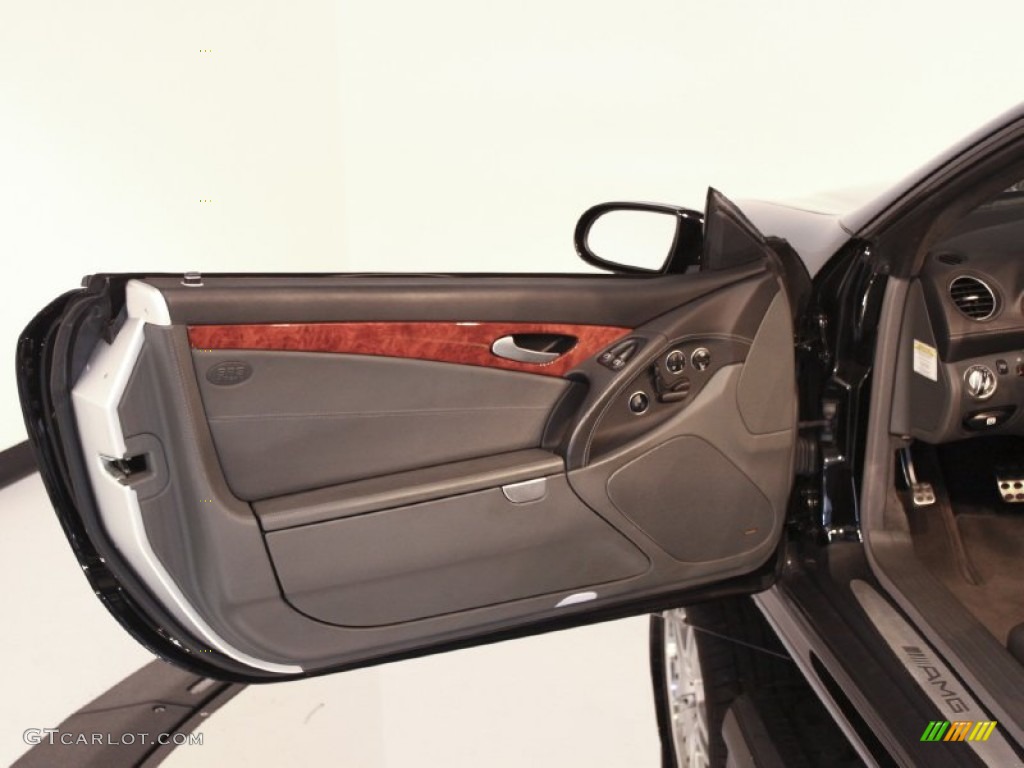 2005 Mercedes-Benz SL 65 AMG Roadster Charcoal Door Panel Photo #57450768