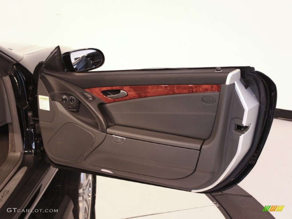 2005 Mercedes-Benz SL 65 AMG Roadster Charcoal Door Panel Photo #57450775