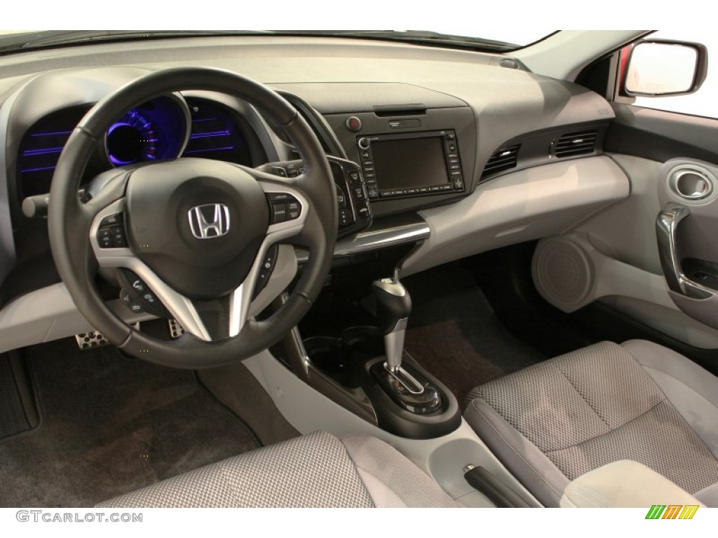 Gray Fabric Interior 2011 Honda CR-Z EX Navigation Sport Hybrid Photo #57452119
