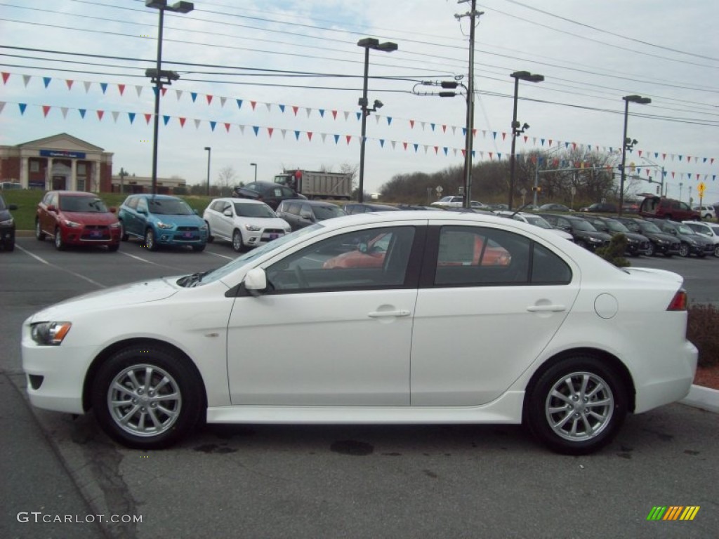 Wicked White 2012 Mitsubishi Lancer SE AWD Exterior Photo #57452448