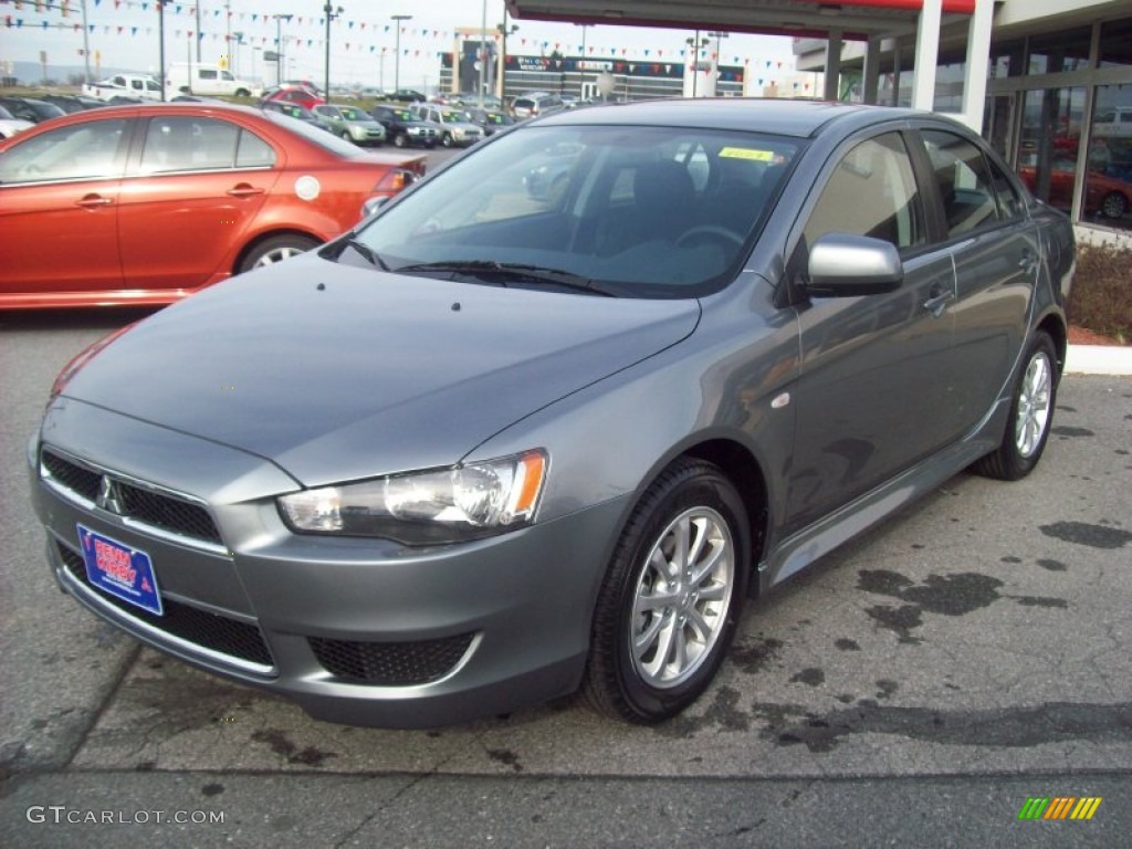 2012 Lancer ES - Mercury Gray / Black photo #1