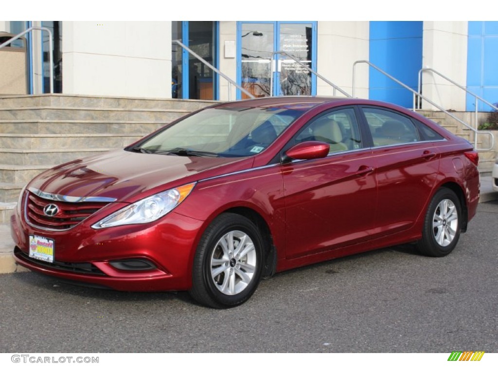 2011 Sonata GLS - Venetian Red / Camel photo #1