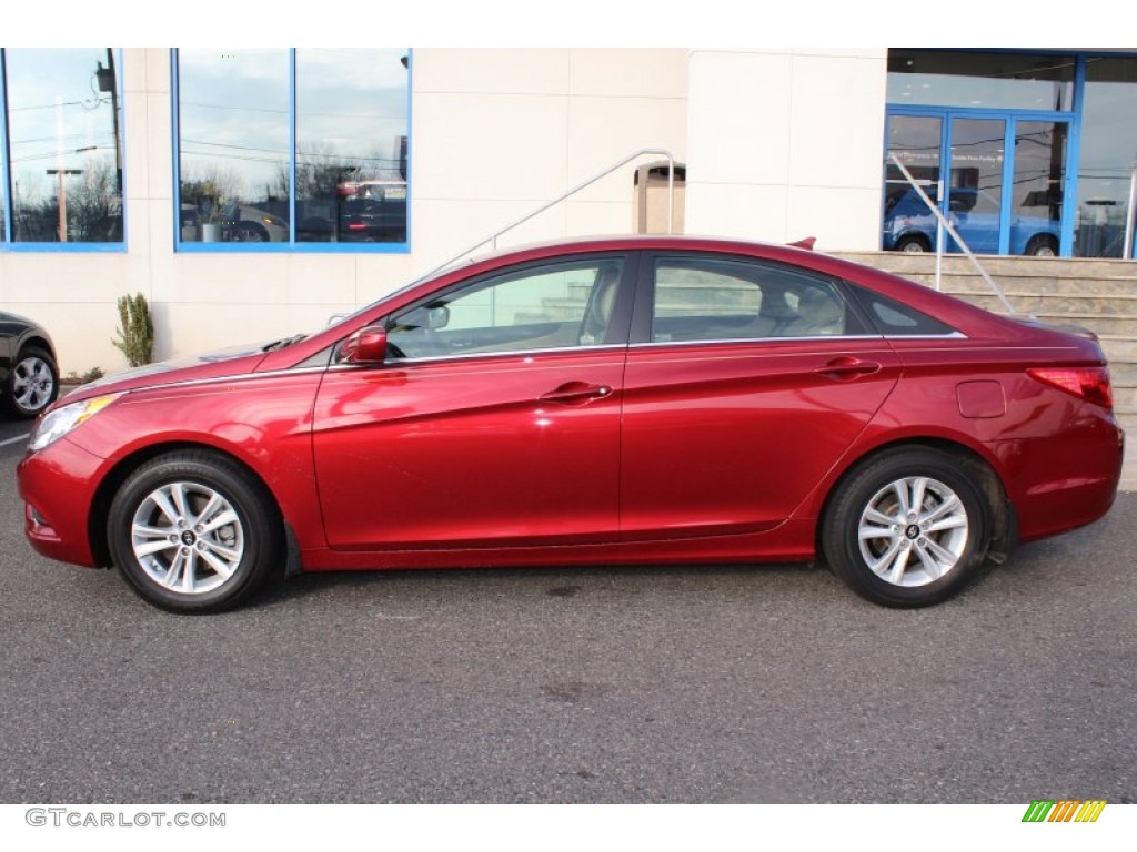 2011 Sonata GLS - Venetian Red / Camel photo #3