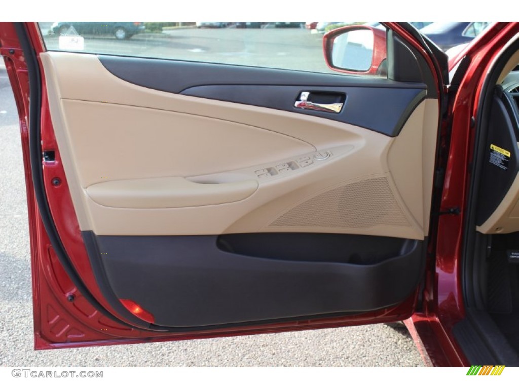 2011 Sonata GLS - Venetian Red / Camel photo #6