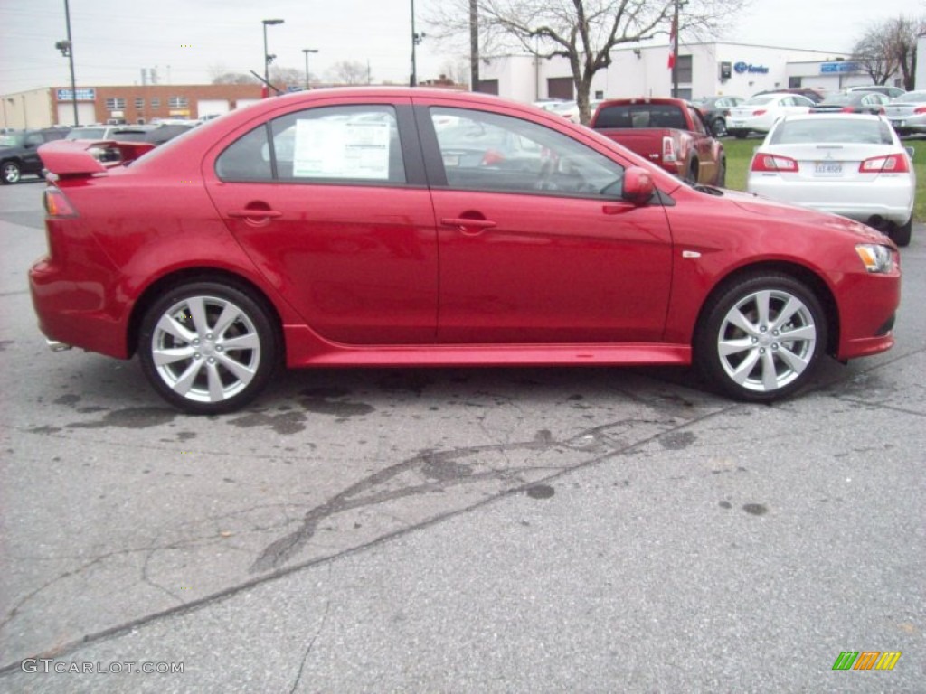 2012 Lancer GT - Rally Red Metallic / Black photo #8