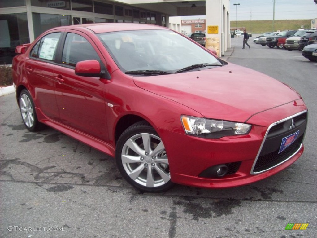 Rally Red Metallic 2012 Mitsubishi Lancer GT Exterior Photo #57453679