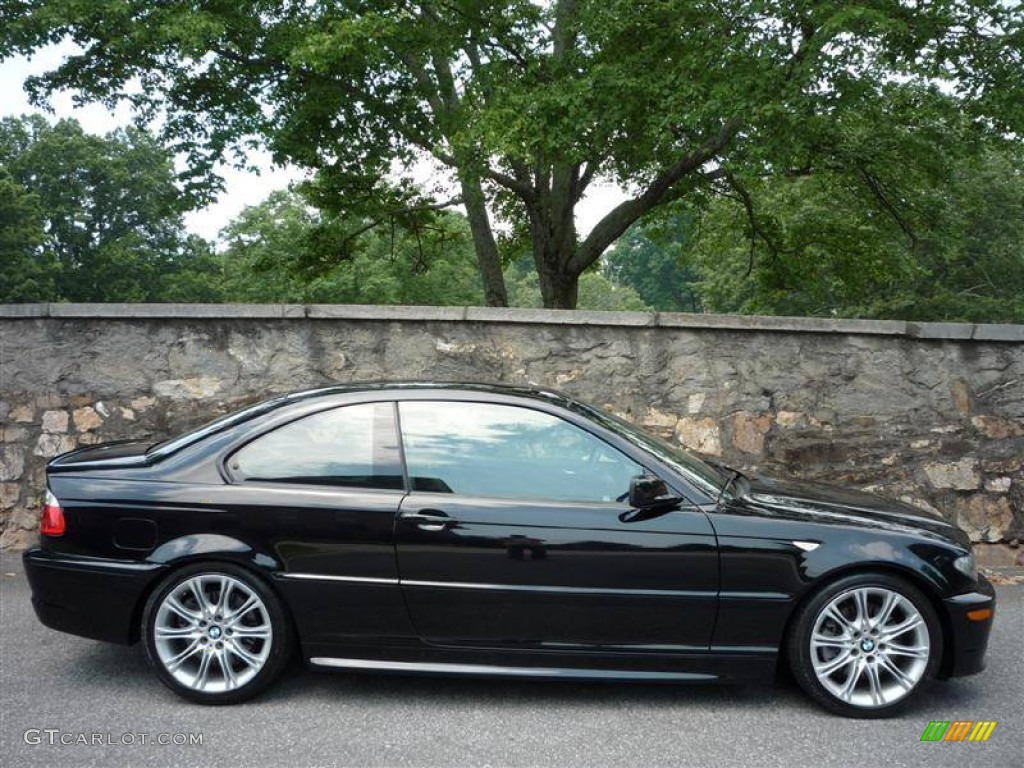 2005 3 Series 330i Coupe - Jet Black / Anthracite Black photo #11