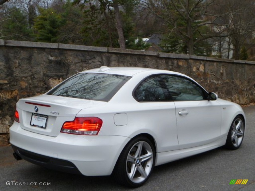 2008 1 Series 135i Coupe - Alpine White / Black photo #11