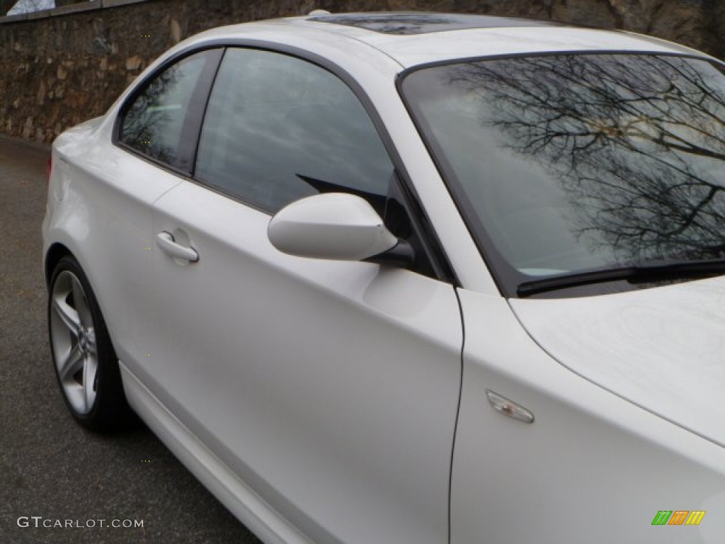2008 1 Series 135i Coupe - Alpine White / Black photo #12