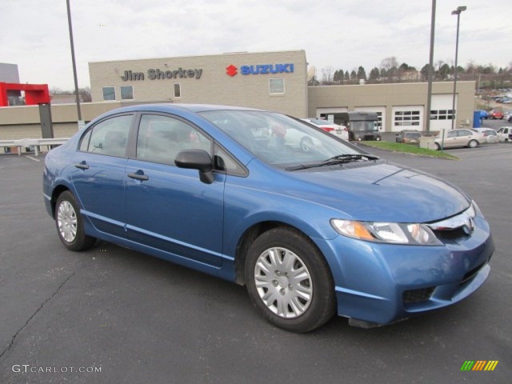 2009 Civic DX-VP Sedan - Atomic Blue Metallic / Gray photo #1