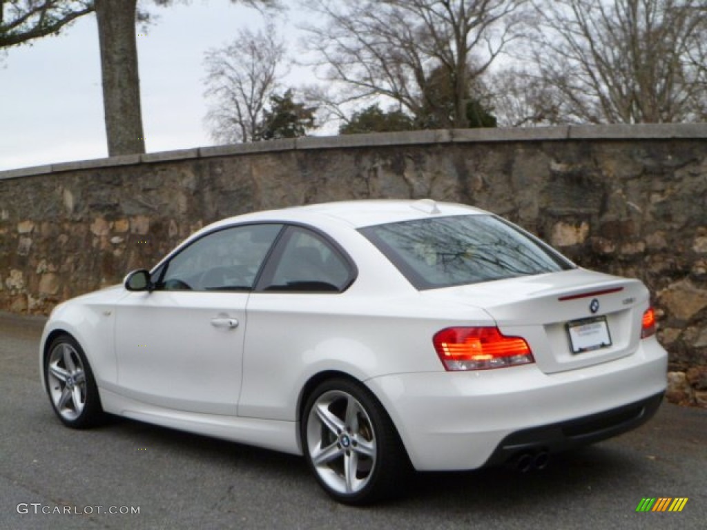 2008 1 Series 135i Coupe - Alpine White / Black photo #15