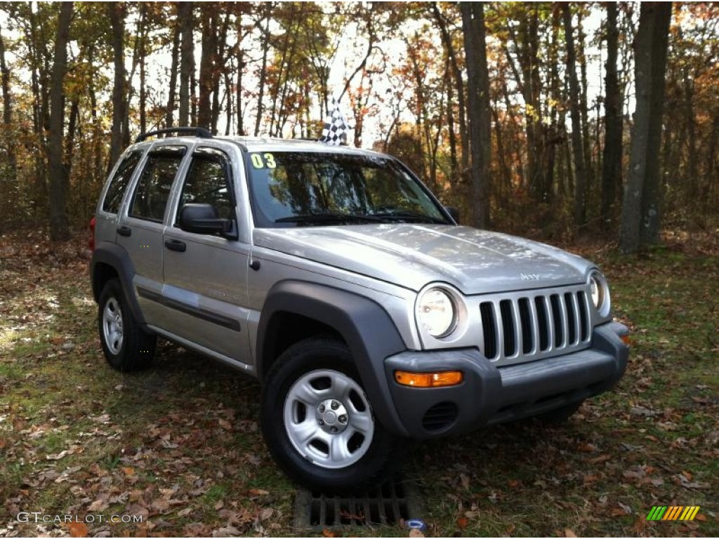 Bright Silver Metallic 2003 Jeep Liberty Sport 4x4 Exterior Photo #57455616