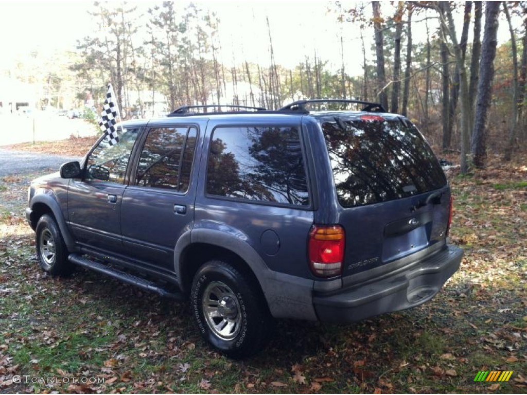 2000 Explorer XLS 4x4 - Medium Wedgewood Blue Metallic / Medium Graphite photo #5