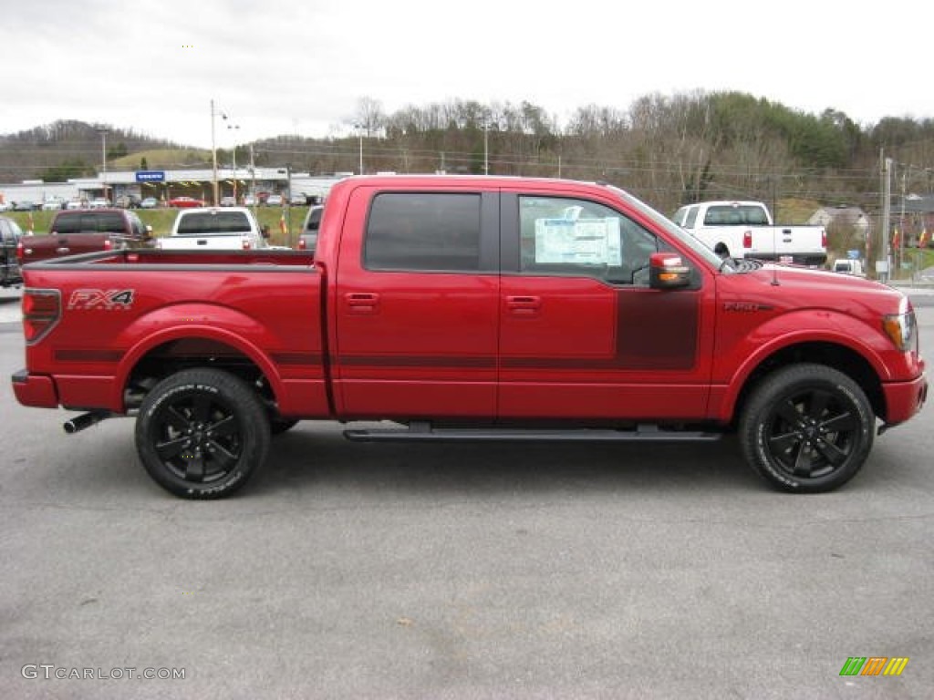 Red Candy Metallic 2012 Ford F150 FX4 SuperCrew 4x4 Exterior Photo #57457862