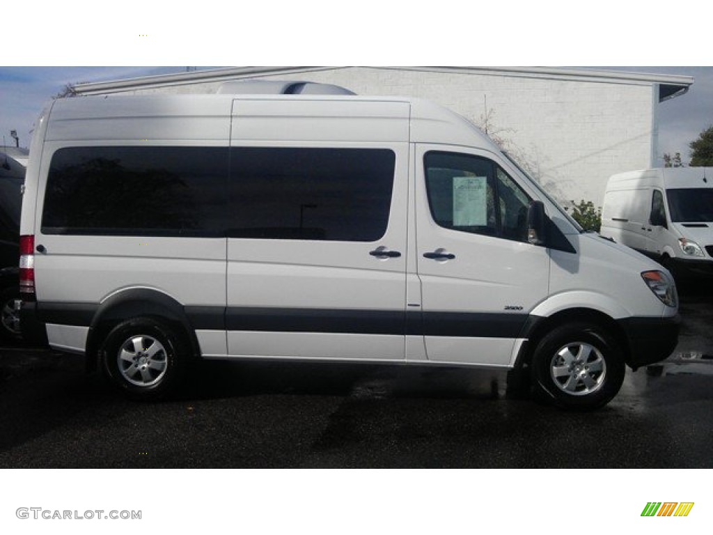 2012 Sprinter 2500 High Roof Passenger Van - Arctic White / Lima Black Fabric photo #1