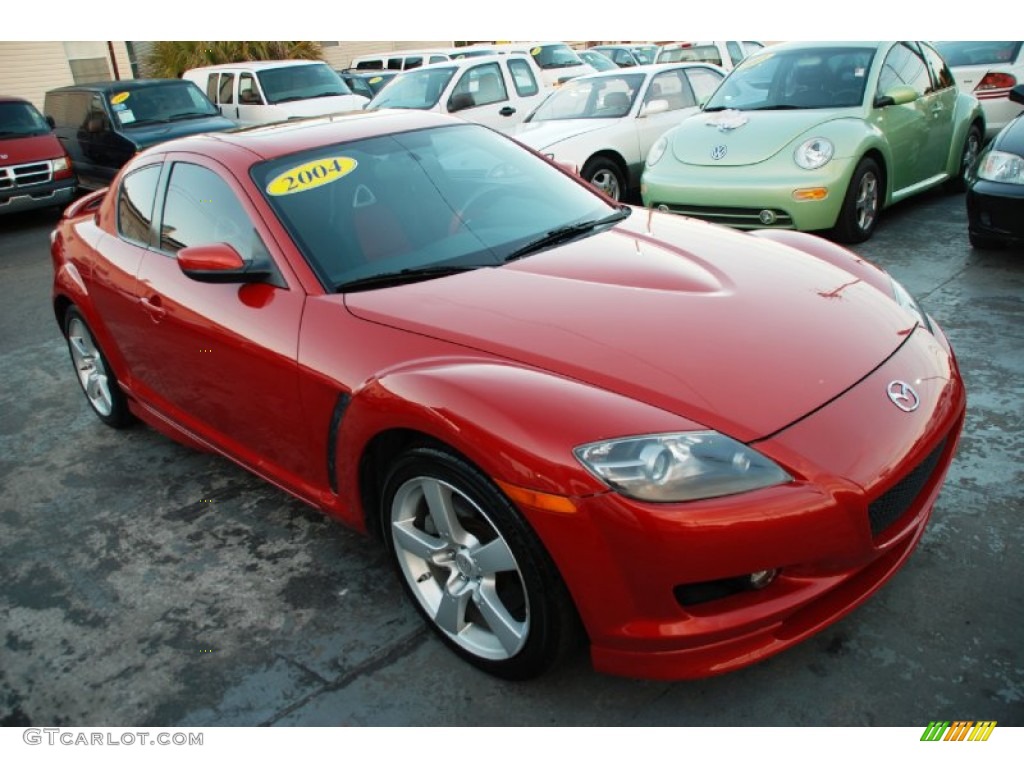 2004 RX-8 Sport - Velocity Red Mica / Black/Red photo #2