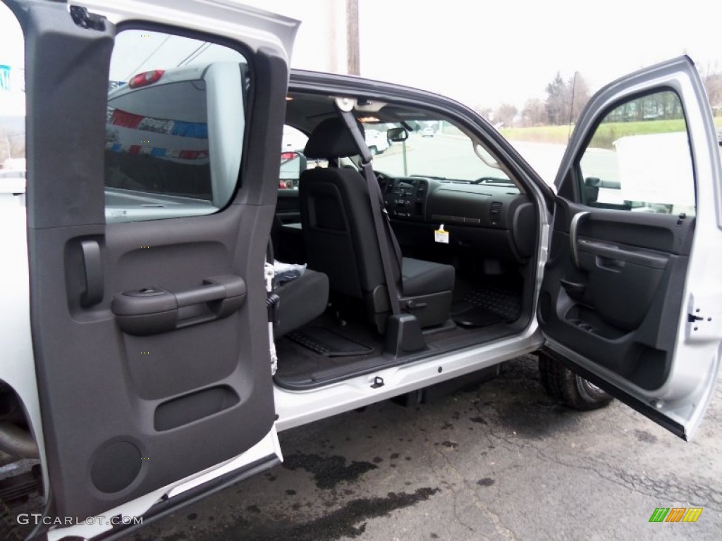Ebony Interior 2011 Chevrolet Silverado 2500HD LT Extended Cab 4x4 Photo #57461342