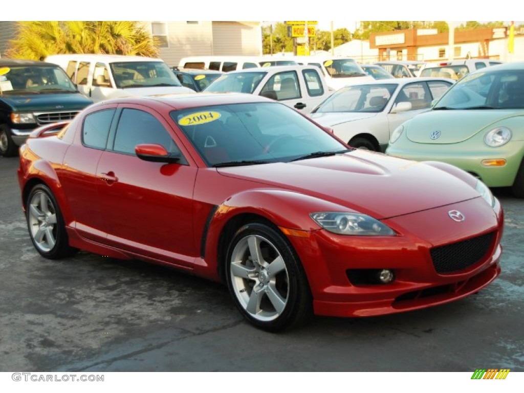 2004 RX-8 Sport - Velocity Red Mica / Black/Red photo #11