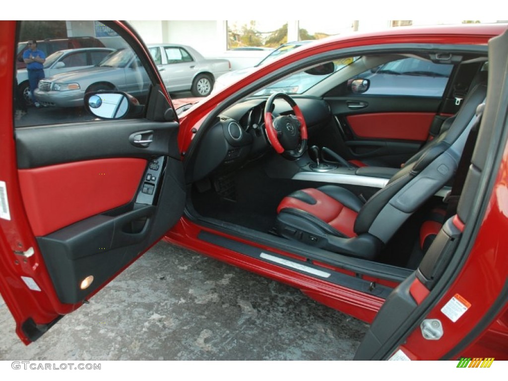 2004 RX-8 Sport - Velocity Red Mica / Black/Red photo #14