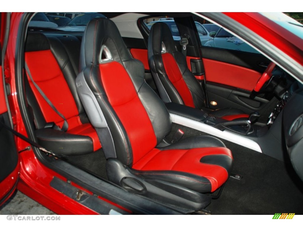 Black/Red Interior 2004 Mazda RX-8 Sport Photo #57461470