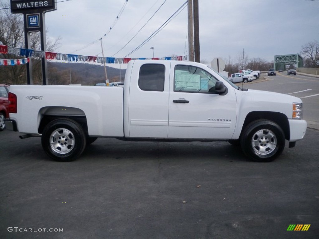 2011 Silverado 1500 LT Extended Cab 4x4 - Summit White / Ebony photo #4