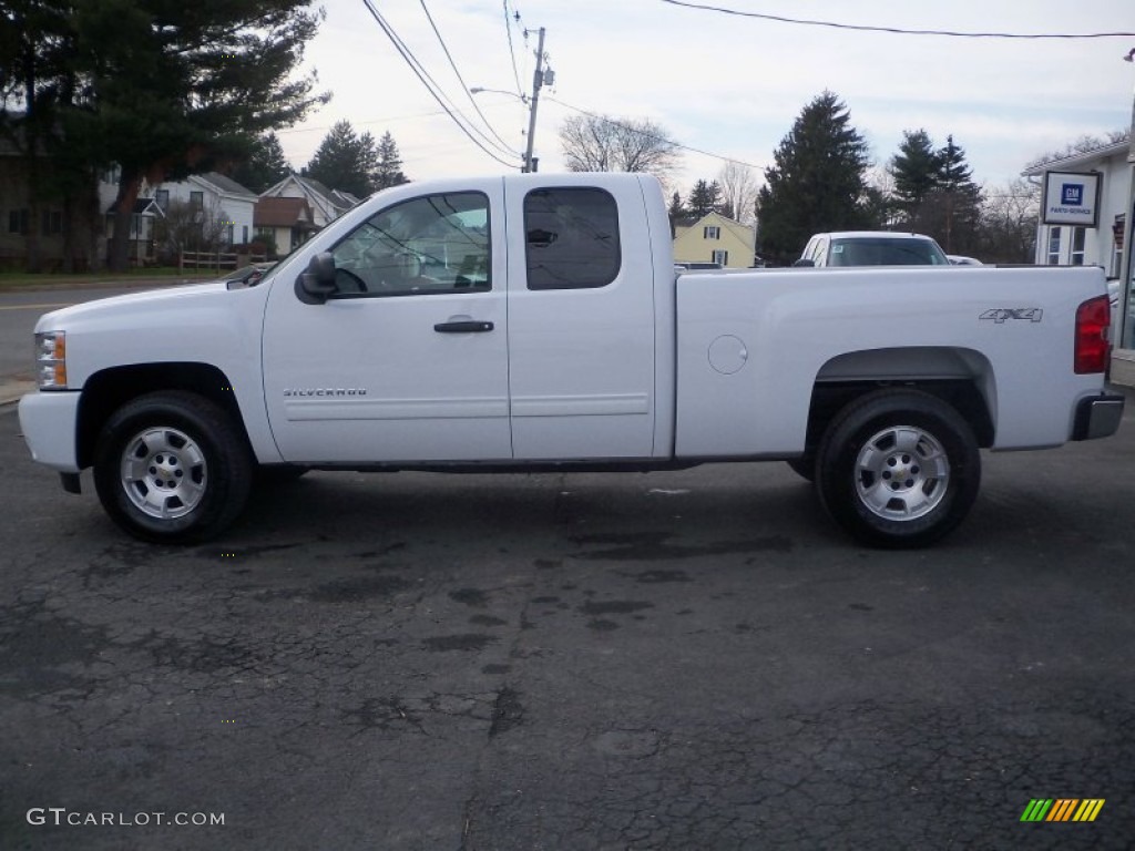 2011 Silverado 1500 LT Extended Cab 4x4 - Summit White / Ebony photo #8